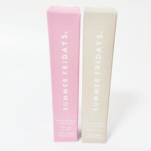 2pcs( Vanilla+Pink Sugar)Summer Fridays Lip Butter Balm Conditioning Lip